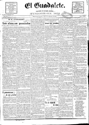 'El Guadalete : periódico literario y de interés general' - Año LVI Número 17553 (03/10/1910)
