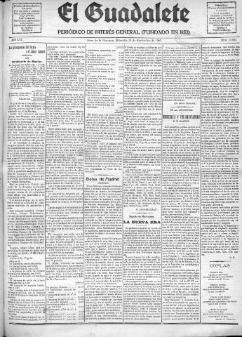 'El Guadalete : periódico literario y de interés general' - Año LVI Número 17597 (16/11/1910)