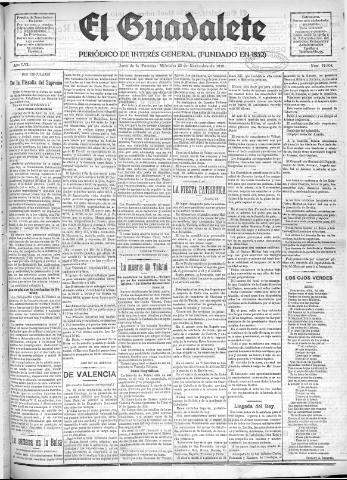 'El Guadalete : periódico literario y de interés general' - Año LVI Número 17604 (23/11/1910)