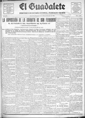 'El Guadalete : periódico literario y de interés general' - Año LVI Número 17605 (24/11/1910)