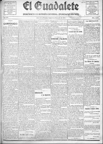 'El Guadalete : periódico literario y de interés general' - Año LVI Número 17616 (05/12/1910)