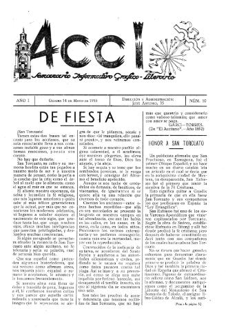 'Acci  : seminario informativo grafico - literario' - Año I Número 10  - 1955 mayo 14