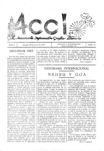 'Acci  : seminario informativo grafico - literario' - Año I Número 21  - 1955 julio 30