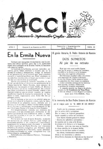 'Acci  : seminario informativo grafico - literario' - Año I Número 22  - 1955 agosto 6