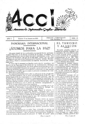 'Acci  : seminario informativo grafico - literario' - Año I Número 23  - 1955 agosto 13