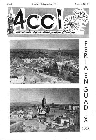 'Acci  : seminario informativo grafico - literario' - Año I Número 28-29  - 1955 septiembre 24