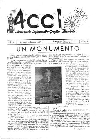 'Acci  : seminario informativo grafico - literario' - Año I Número 48  - 1956 febrero 4