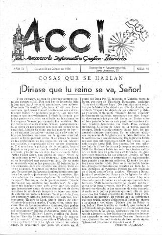 'Acci  : seminario informativo grafico - literario' - Año II Número 55  - 1956 marzo 24