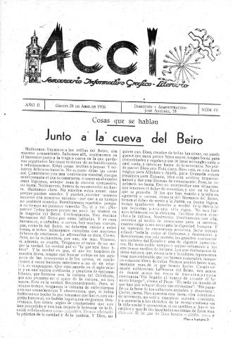 'Acci  : seminario informativo grafico - literario' - Año II Número 60  - 1956 abril 28