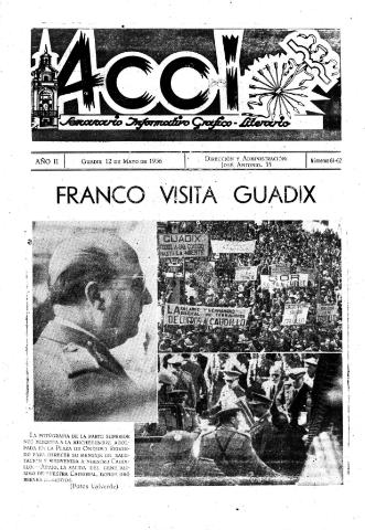 'Acci  : seminario informativo grafico - literario' - Año II Número 61-62  - 1956 mayo 12