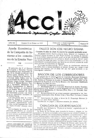 'Acci  : seminario informativo grafico - literario' - Año III Número 97  - 1957 enero 12
