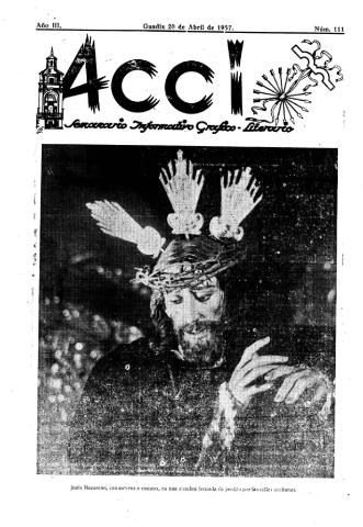 'Acci  : seminario informativo grafico - literario' - Año III Número 111  - 1957 abril 20