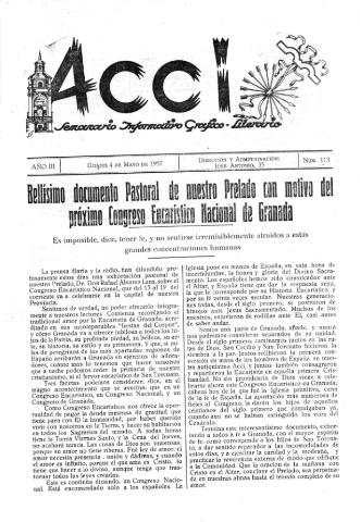 'Acci  : seminario informativo grafico - literario' - Año III Número 113  - 1957 mayo 4