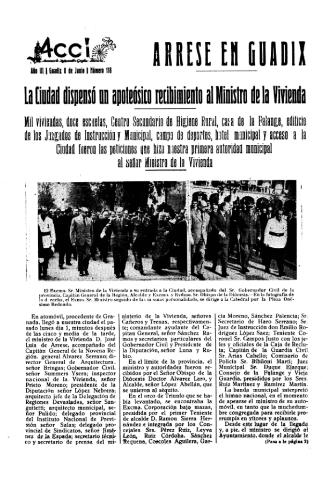 'Acci  : seminario informativo grafico - literario' - Año III Número 118  - 1957 junio 8