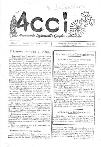 'Acci  : seminario informativo grafico - literario' - Año III Número 127  - 1957 agosto 10