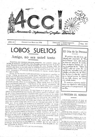 'Acci  : seminario informativo grafico - literario' - Año IV Número 165  - 1958 mayo 6