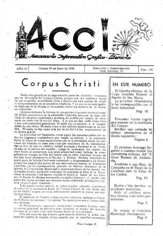 'Acci  : seminario informativo grafico - literario' - Año IV Número 170  - 1958 junio 10