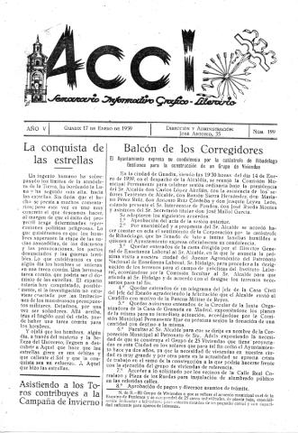'Acci  : seminario informativo grafico - literario' - Año V Número 199  - 1959 enero 17
