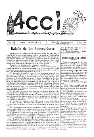 'Acci  : seminario informativo grafico - literario' - Año V Número 216  - 1959 junio 1