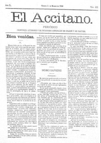 'El accitano  : periódico científico, literario y de intereses generales de Guadix y su partido' - Año X Número 432  - 1900 marzo 4