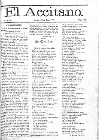 'El accitano  : periódico científico, literario y de intereses generales de Guadix y su partido' - Año XVII Número 761  - 1907 junio 22