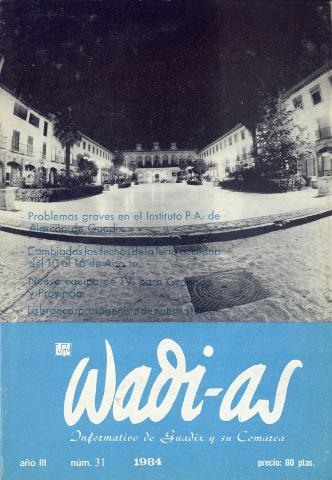 'Wadi-as  : informativo comarcal' - Año III Número 31  - 1984 noviembre 1