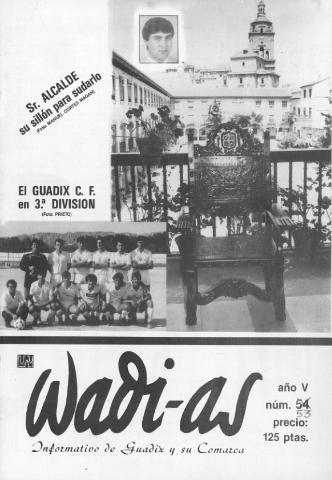 'Wadi-as  : informativo comarcal' - Año V Número 53  - 1987 junio 1