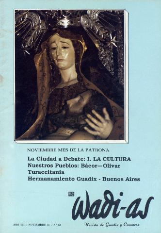 'Wadi-as  : informativo comarcal' - Año VII Número 62  - 1988 noviembre 1