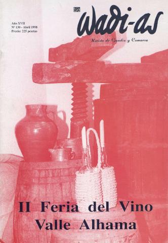 'Wadi-as  : informativo comarcal' - Año XVII Número 130  - 1998 abril 1