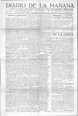 'Diario de la mañana periódico de información hispano-marroquí y defensor de los intereses generales del Campo de Gibraltar' - Año I Número 51 - 1921 marzo 16