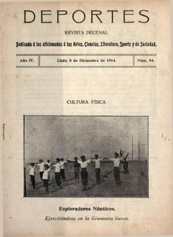 'Deportes : Revista quincenal: Dedicada a los aficionados a las Ciencias, Artes, Literatura y Sports' - Año IV Número 84 - 1914 diciembre 8