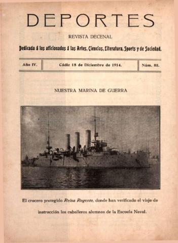 'Deportes : Revista quincenal: Dedicada a los aficionados a las Ciencias, Artes, Literatura y Sports' - Año IV Número 85 - 1914 diciembre 18