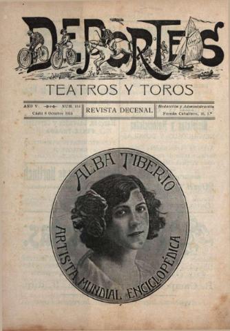 'Deportes : Revista quincenal: Dedicada a los aficionados a las Ciencias, Artes, Literatura y Sports' - Año V Número 114 - 1915 octubre 8