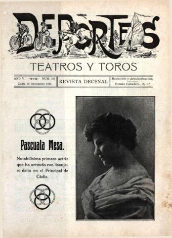 'Deportes : Revista quincenal: Dedicada a los aficionados a las Ciencias, Artes, Literatura y Sports' - Año V Número 121 - 1915 diciembre 18