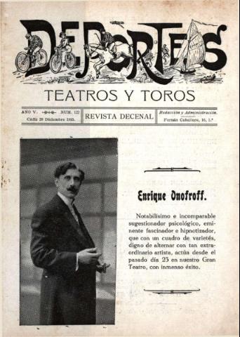 'Deportes : Revista quincenal: Dedicada a los aficionados a las Ciencias, Artes, Literatura y Sports' - Año V Número 121 - 1915 diciembre 28