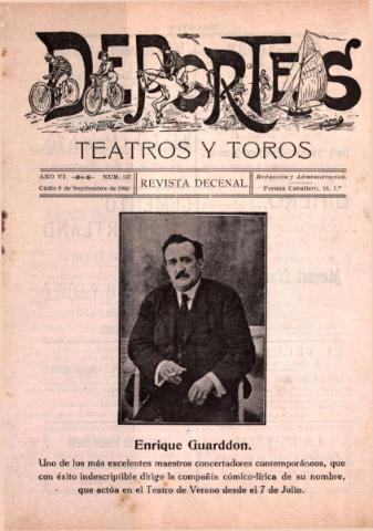'Deportes : Revista quincenal: Dedicada a los aficionados a las Ciencias, Artes, Literatura y Sports' - Año VI Número 147 - 1916 septiembre 8