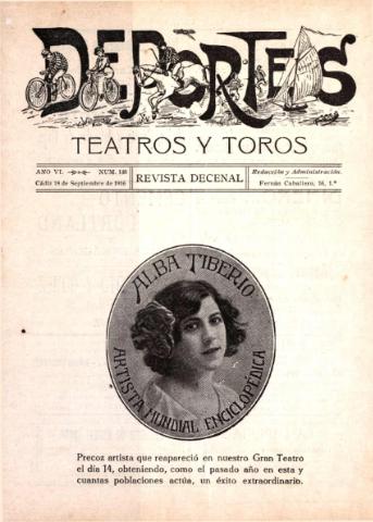 'Deportes : Revista quincenal: Dedicada a los aficionados a las Ciencias, Artes, Literatura y Sports' - Año VI Número 148 - 1916 septiembre 18