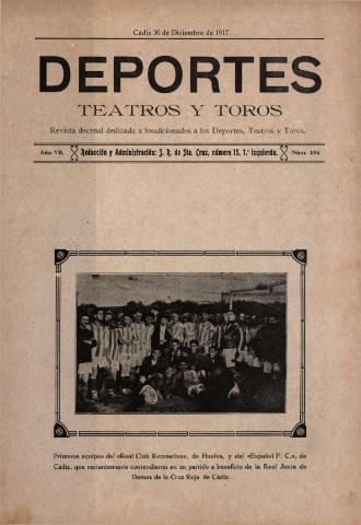 'Deportes : Revista quincenal: Dedicada a los aficionados a las Ciencias, Artes, Literatura y Sports' - Año VII Número 194 - 1917 diciembre 30