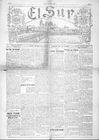 'El Sur  edición de la noche' - Año II Número 14 - 1921 enero 27