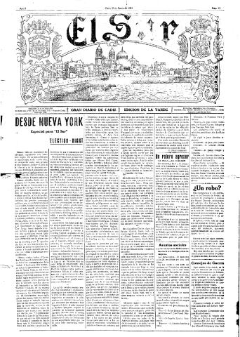 'El Sur  edición de la noche' - Año II Número 15 - 1921 enero 28