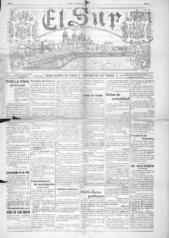 'El Sur  edición de la noche' - Año II Número 17 - 1921 enero 31