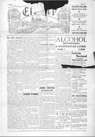 'El Sur  edición de la noche' - Año II Número 27 - 1921 febrero 11