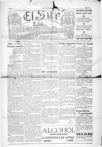 'El Sur  edición de la noche' - Año II Número 28 - 1921 febrero 12