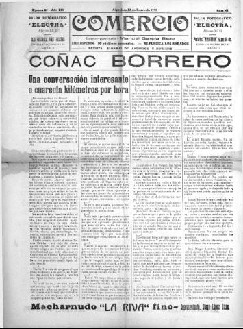'Comercio : Revista semanal de anuncios y noticias' - Epoca 2 Año III Número 61 - 1920 enero 10