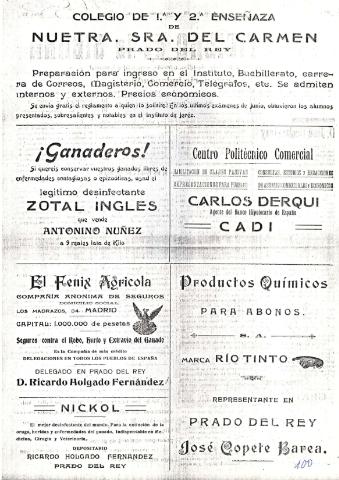 'El Noticiero de la Sierra Periódico literario, científico, agrícola, comercial e industrial' - Año I Número 22 - 1916 septiembre 24