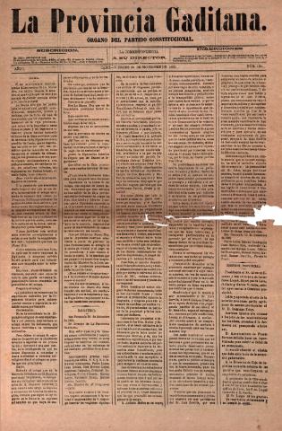 'La Provincia Gaditana' - Año I Número 137 - 1883 diciembre 20