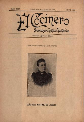 'El Cocinero : Semanario Festivo Ilustrado' - Año 8 Número 336 - 1900 diciembre 8