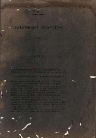 'El Telégrafo mexicano' - Número 7 - 1813 agosto 31