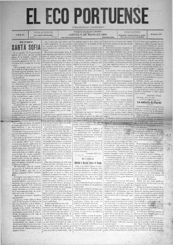 'El Eco portuense periódico católico' - Año 6 Número 56 - 1915 mayo 6