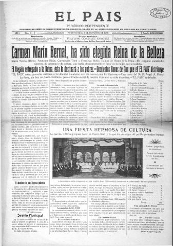 'El País  : periódico independiente' - Año 1 Número 13 - 1916 octubre 7